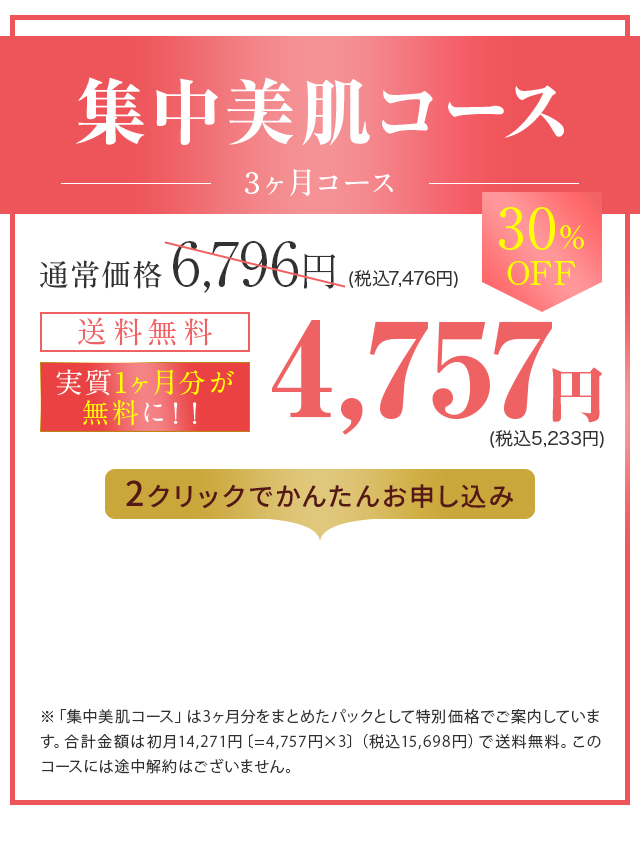 集中美肌コース